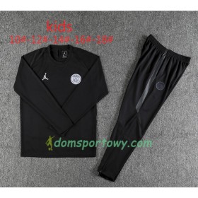 PSG Dziecięcy Komplet Bluzy Treningowe Jordan Czarny 2018-2019